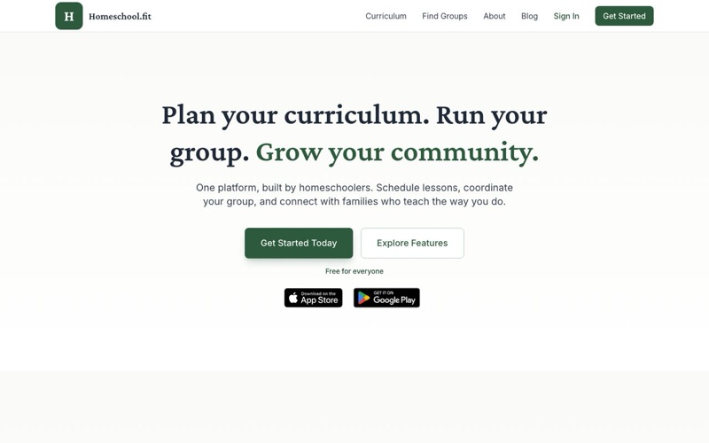 Homeschool.fit screenshot