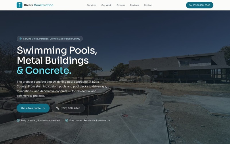 Rivera Construction screenshot