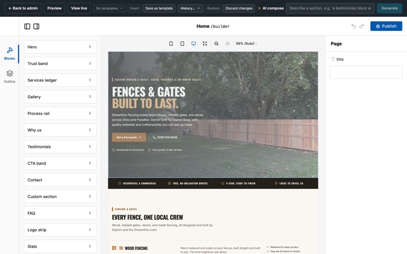 Skal CMS screenshot